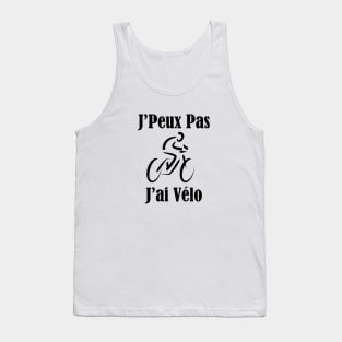 JE PEUX PAS J AI VELO Tank Top